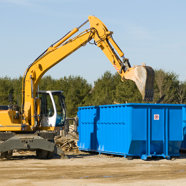 how does a residential dumpster rental service work in Lawtons